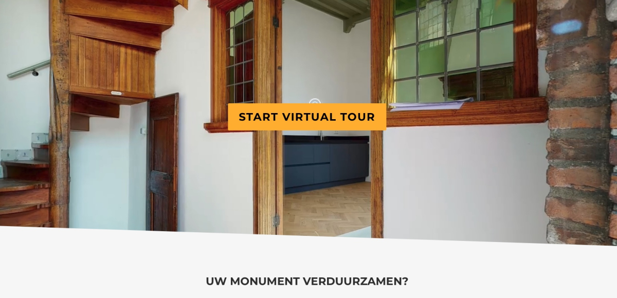 screenshot virtual tour monument verduurzamen