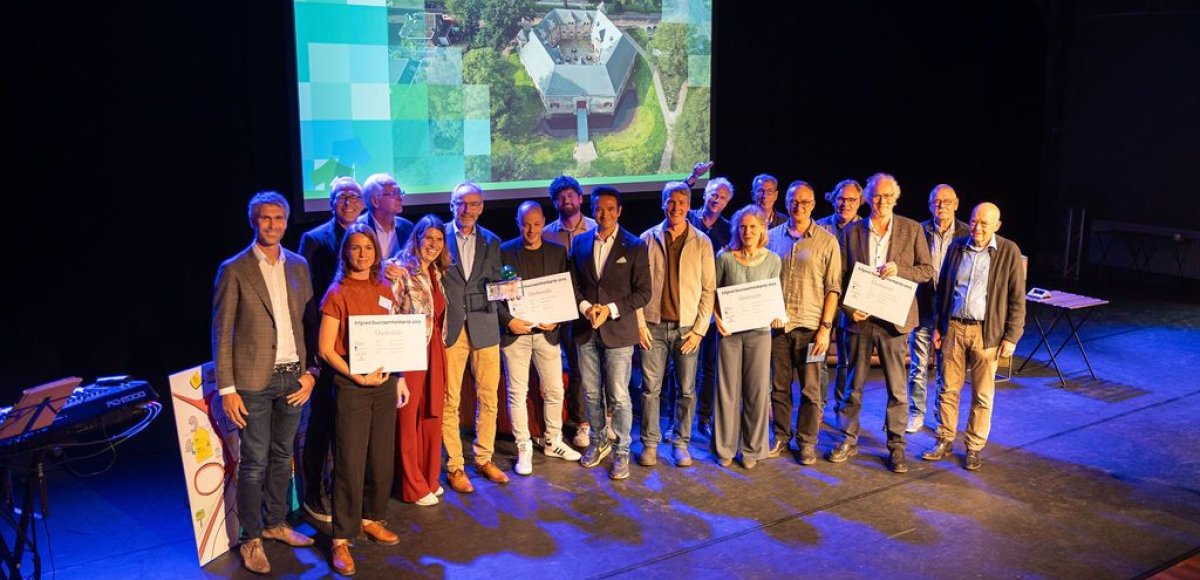 Winnaars erfgoed duurzaamheidsprijs 2025 op het podium