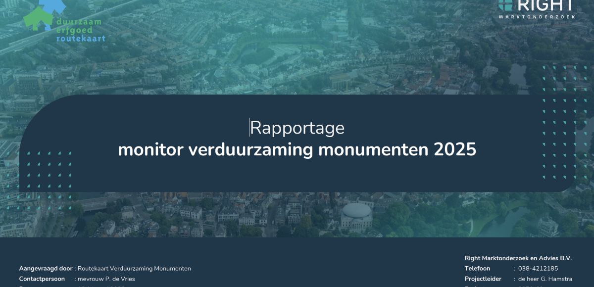 voorzijde rapportage verduurzaming monumenten 2025