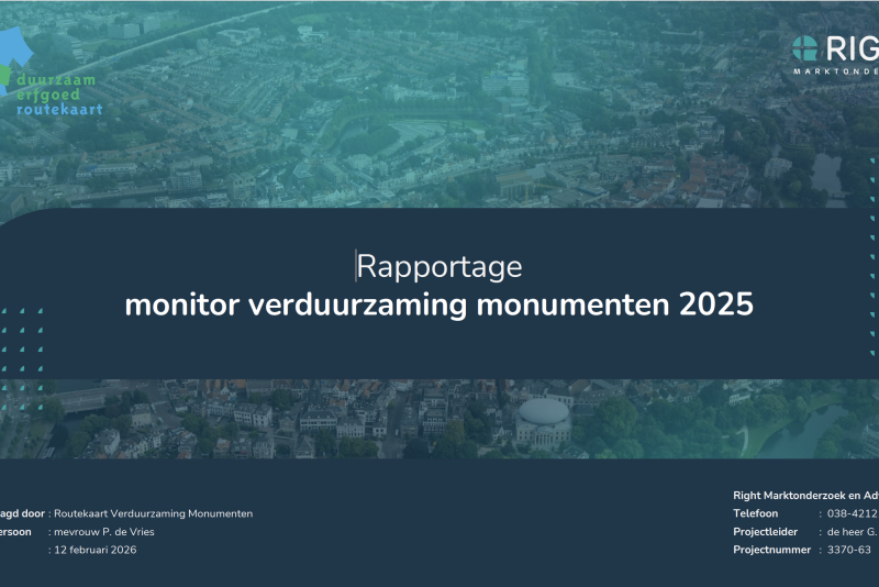 voorzijde rapportage verduurzaming monumenten 2025