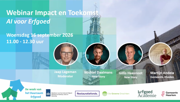 Webinar AI en erfgoed
