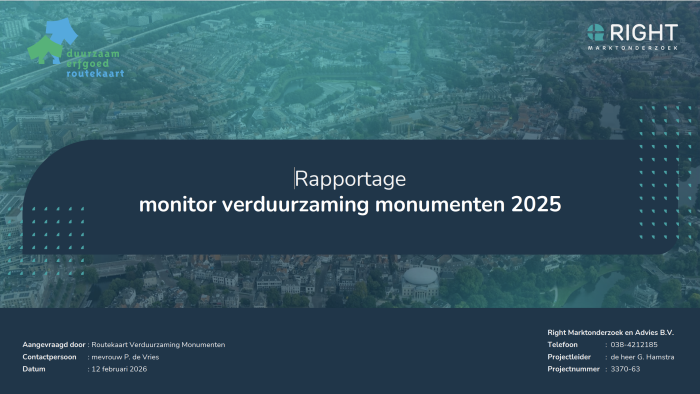 voorzijde rapportage verduurzaming monumenten 2025